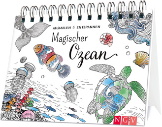 Cover des Buches „Magischer Ozean - Ausmalen - Aufstellen - Entspannen“