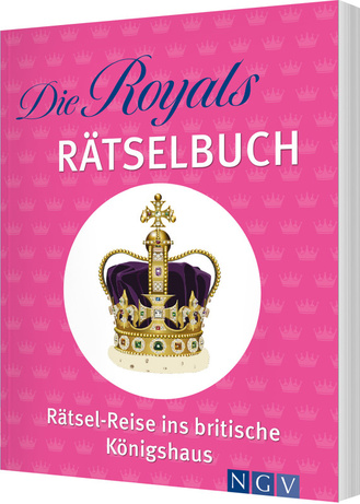 Cover des Buches „Die Royals Rätselbuch. Rätsel-Reise ins britische Königshaus“