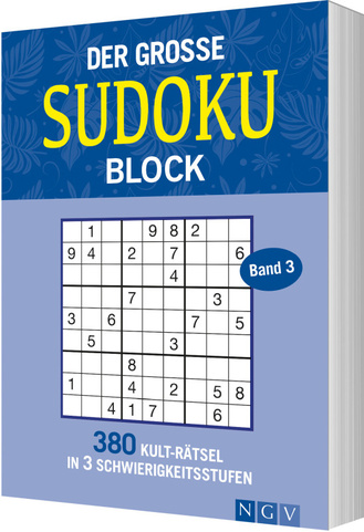 Der große Sudokublock - Band 3 Cover des Buches „Der große Sudokublock - Band 3“