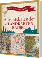 Cover des Buches „Adventskalender der Landkartenrätsel“