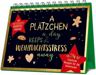 A Plätzchen a day keeps the Weihnachtsstress away Cover des Buches „A Plätzchen a day keeps the Weihnachtsstress away“