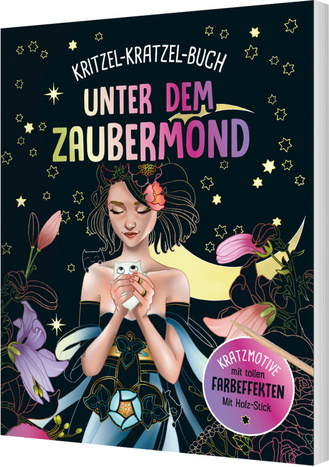 Cover des Buches „Unter dem Zaubermond - Kritzel-Kratzel-Buch für Kinder ab 7 Jahren“