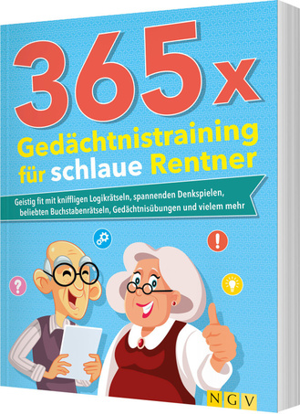 365 x Gedächtnistraining für schlaue Rentner Cover des Buches „365 x Gedächtnistraining für schlaue Rentner“