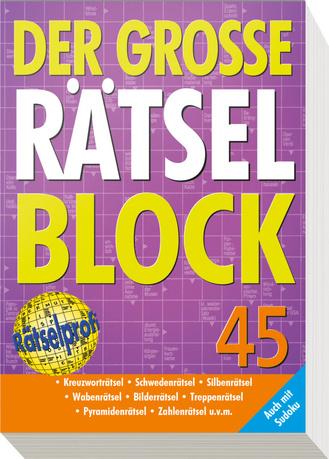 Der große Rätselblock 45 Cover des Buches „Der große Rätselblock 45“