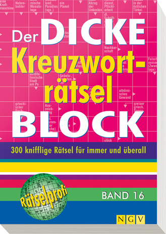 Der dicke Kreuzworträtsel-Block – Band 16 Cover des Buches „Der dicke Kreuzworträtsel-Block – Band 16“