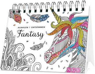 Cover des Buches „Fantasy - Ausmalen - Aufstellen - Entspannen“