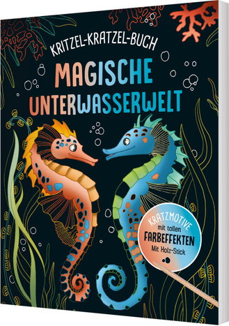 Magische Unterwasserwelt - Kritzel-Kratzel-Buch für Kinder ab 7 Jahren Cover des Buches „Magische Unterwasserwelt - Kritzel-Kratzel-Buch für Kinder ab 7 Jahren“
